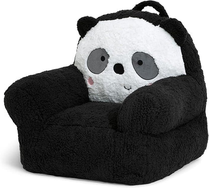 Delta Children Panda Cozee Buddy Chair, Black/White