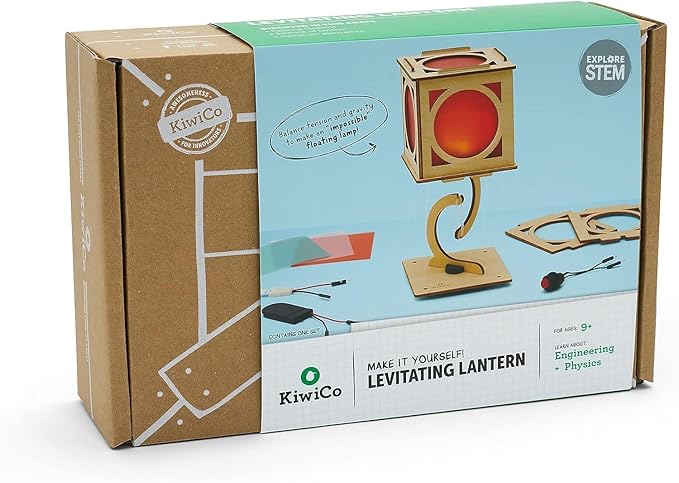 KiwiCo Levitating Lantern – STEM Physics Science Project & Building Kit for Kids Ages 9+ - Robotics Science Gift
