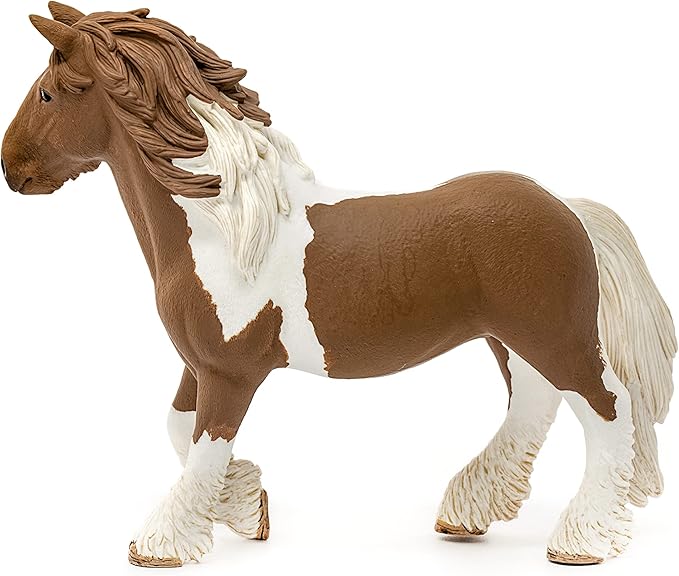 Schleich Farm World Realistic Tinker Mare Horse Figurine - Highly Detailed and Durable Farm Animal Toy, Fun and Educational Play for Boys and Girls, Gift for Kids Ages 3+