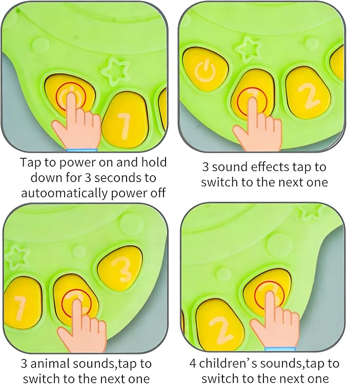 Baby Musical Toy, Duck Suction Cup High Chair Table Soother, Grip and Spin Toy, Interactive Development, Suitable for 10-36 Months, Baby Gift, Excellent Birthday Present Choice