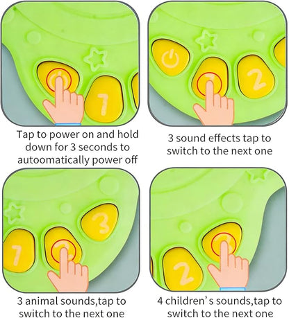 Baby Musical Toy, Duck Suction Cup High Chair Table Soother, Grip and Spin Toy, Interactive Development, Suitable for 10-36 Months, Baby Gift, Excellent Birthday Present Choice