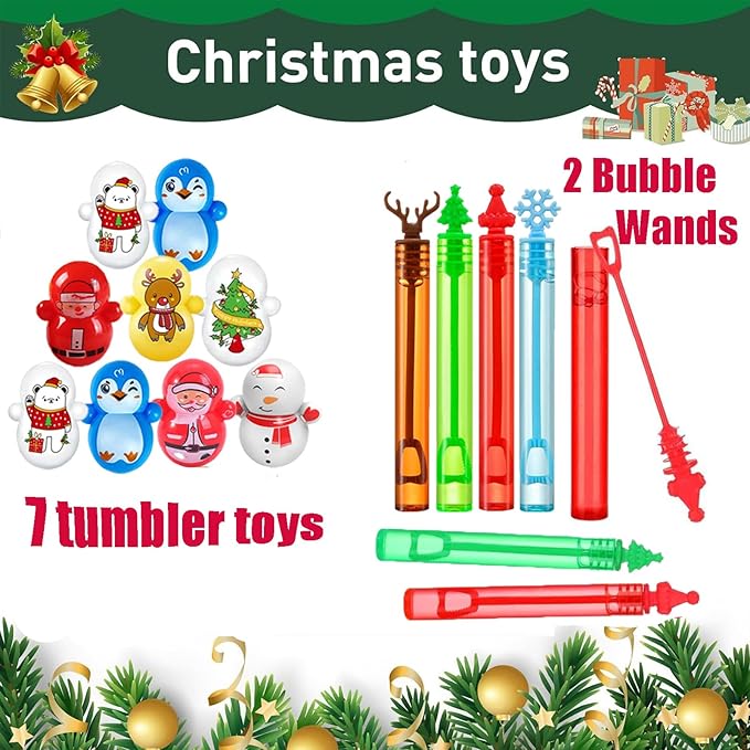 118 Pcs Christmas Party Favors for Kids,Fidget Treasure Box Toys for Classroom Prizes,Pinata Filler,Goodie Bag Stuffers,Treasure Chest,Stocking Stuffers,Prize Box Bulk Mini Toys for Boys Girls