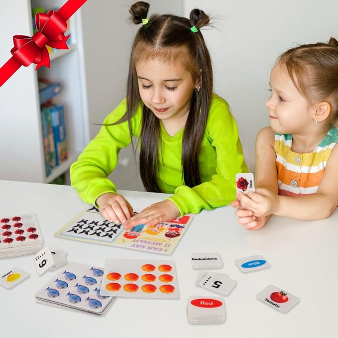 CHEFAN Felt Sentence Building Set for Kids, Sight Word Games, Speech Therapy Toys Special Education Classroom Must Have, Learn Colors, Counting and Words for Kindergarten and Homeschool -115 PCS