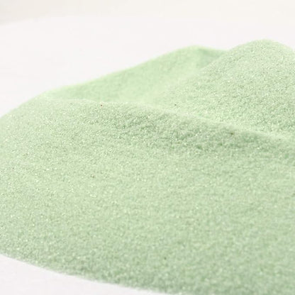 Shiny Stone Colorful Sand,Rainbow Sand,Art Sand,Colored Sand,Craft Sand,Decorative Wedding Vibrant Sand, 40 Colors 250g/0.55lb/8.81oz for Wedding Succulent Terrarium Vase (Shallow Green)