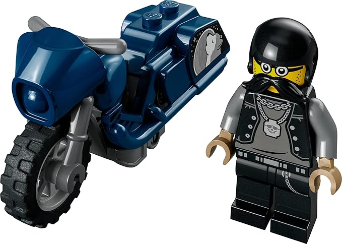 LEGO City Stuntz Touring Stunt Bike 60331 Building Toy Set; Flywheel-Powered Bike for Boys, Girls, and Kids Ages 5+ (10 Pieces)