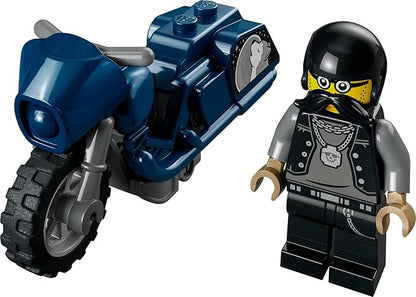 LEGO City Stuntz Touring Stunt Bike 60331 Building Toy Set; Flywheel-Powered Bike for Boys, Girls, and Kids Ages 5+ (10 Pieces)