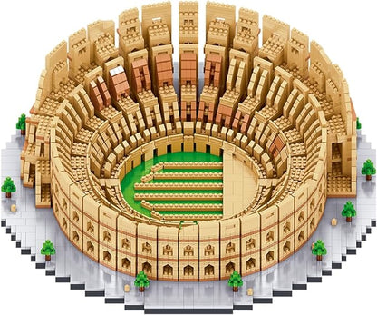 Italy Rome Colosseum Building Blocks Set (5594Pcs) Famous World Architecture Amphitheatre Educational Toys Micro Bricks for Kids Adults