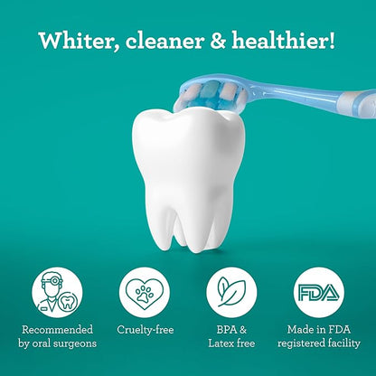 GuruNanda Butter on Gums Xtra Clean Toothbrush with Brush Cap, Soft Bristles for Sensitive Gums, Soft Toothbrush for Kids & Adults, 1ct