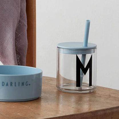 Design Letters Tritan Sippy Cups (A-Z) 6 Oz | Training Cup for Baby | Toddler Cup Unbreakable, BPA/BPS Free | Baby Cup Designed in Denmark | Tumbler for Kids Transparent