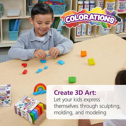 Non-Hardening Clay - 24 Sets of 6, Smooth, Colorful and Fun