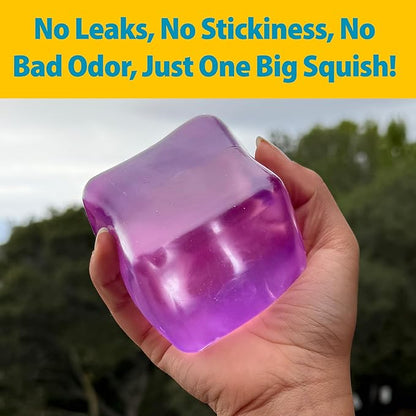 Premium Big Block Squeez'M Cube – 35% Larger Than The Standard Squishy Cube, Toy for Kids & Adults - Sensory Fidget for Stress Relief, Focus & Play – Colorful, Durable, Gift-Ready – ASTM Certified 3+