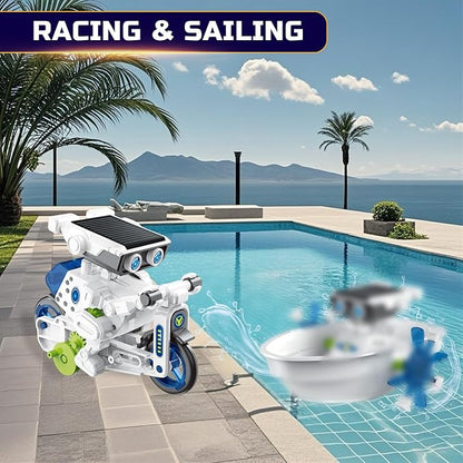 COBFDHA Toys for Kids Age 8-12, 12-in-1 STEM Building Robot Kit Science Learning Educational Experiment Kit, Gifts for 9 10 11 12 13 14 Year Old Boys.