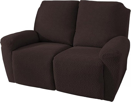 NORTHERN BROTHERS Loveseat Recliner Cover, Reclining Loveseat Covers, Love Seat Recliner Cover, Recliner Sofa Covers 2 Seater, Dark Brown