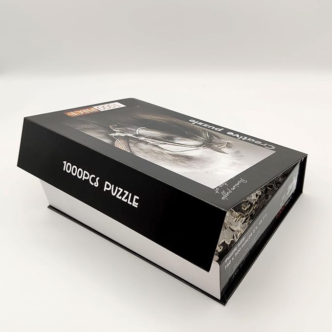 Jigsaw Puzzles 1000 Pieces for Adults 1000 Piece Puzzles for Adults and Kids (White Horse)