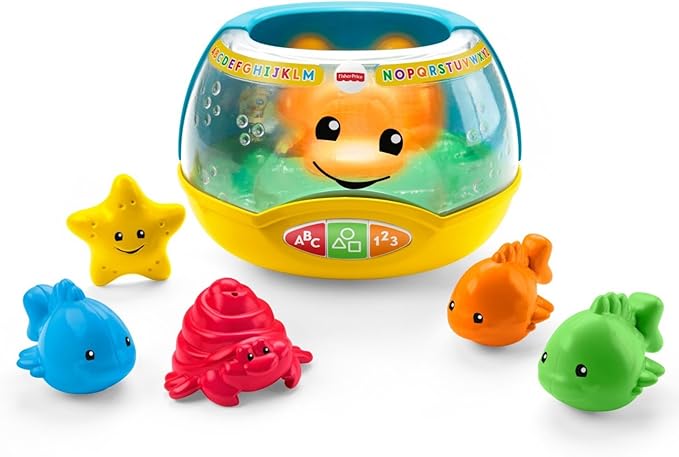 Fisher-Price Baby & Toddler Toy Laugh & Learn Magical Lights Fishbowl with Smart Stages Learning Content for Infants Ages 6+ Months