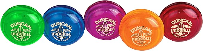 Duncan Toys Imperial Yo-Yo, Beginner Yo-Yo with String, Steel Axle and Plastic Body, Blue