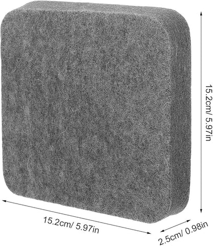 Healifty Thick Wool Needle Felting Pad: Dense Felt Work Mat for DIY Craft Sewing Beginners Kids Adults Thick Square Block Workbench Base Board Tool Light Grey 6 X 6 X 1 Inch