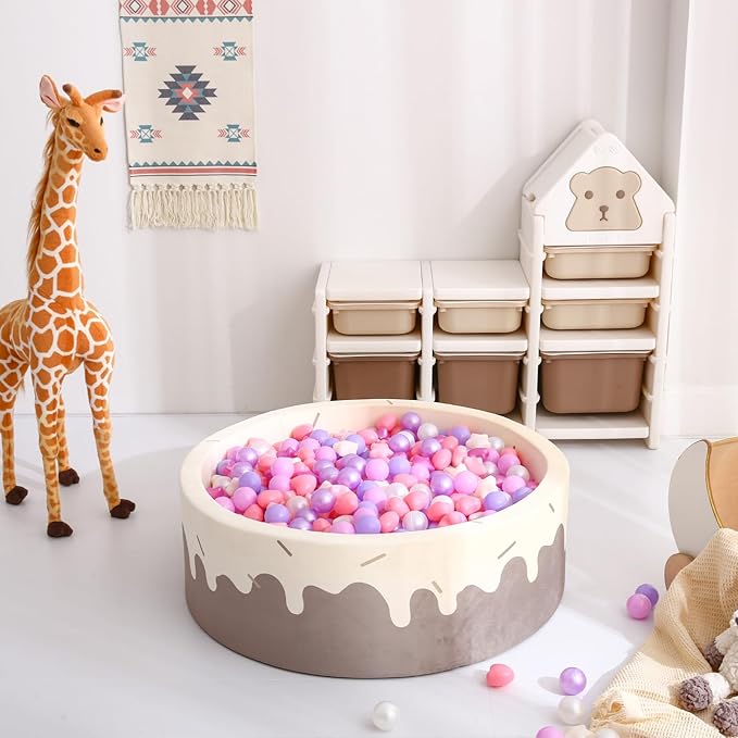 GOGOSO Shape Ball Pits Balls, Star Heart Plastic Play Balls for Toddlers Kids Children, DIY Giant Friendship Bracelet Banner