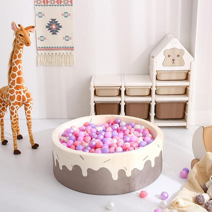 GOGOSO Shape Ball Pits Balls, Star Heart Plastic Play Balls for Toddlers Kids Children, DIY Giant Friendship Bracelet Banner