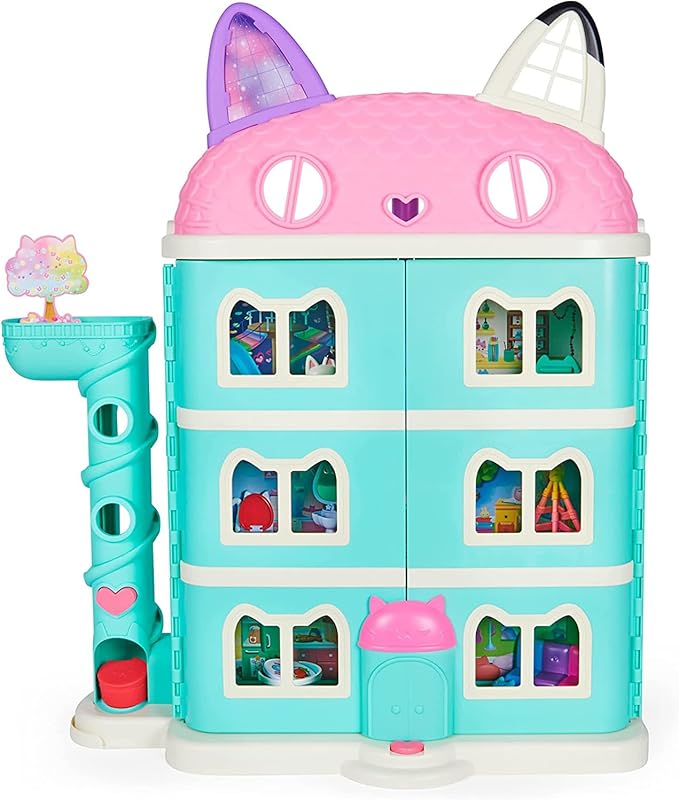 Gabby’s Dollhouse, Purrfect Dollhouse with 15 Pieces including Toy Figures, Furniture, Accessories and Sounds, Kids Toys for Ages 3 and up