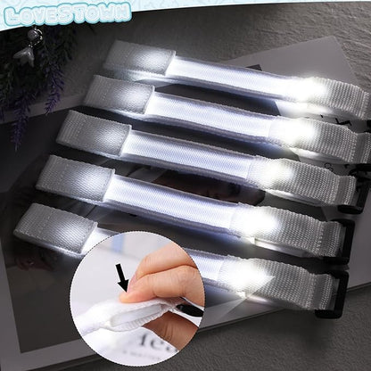 LovesTown 6PCS LED Light Up Bracelets, LED Glow Bracelets Glow in the Dark Wristbands for Concerts Festivals Celebrations Carnivals Raves