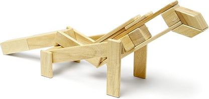 24 Piece Tegu Magnetic Wooden Block Set, Natural, 1-99 years old