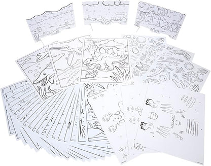 Crayola Dinosaur 5-in-1 Art Kit for Kids, Dinosaur Toys, Kids Art Set, Dinosaur Gift for Boys & Girls, Ages 4+