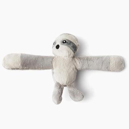Hug Babies Cute Mini Plush Stuffed Animal Bracelet for Kids | Soft & Cuddly Portable Comfort Adorable On-The-Go Companion for Travel School & Adventures Ages 2+ (Sam The Sloth)