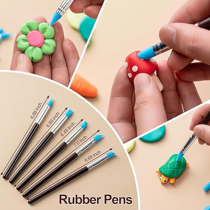 Y9A5N0K3O 27pcs Clay Tools,Pottery Kit,Practical Polymer Clay Sculpting Tools Kit,Air Dry Clay Set for Kids and Adults,Pottery Craft,Dotting,Carving, Drawing,Molding,Modeling,Shaping
