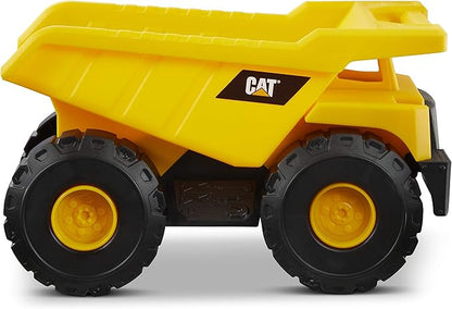 CAT Construction Toys, 15" Dump Truck Toy, Ages 2+, Sturdy Plastic, No Batteries Required, CAT Construction Tough Rigs Series