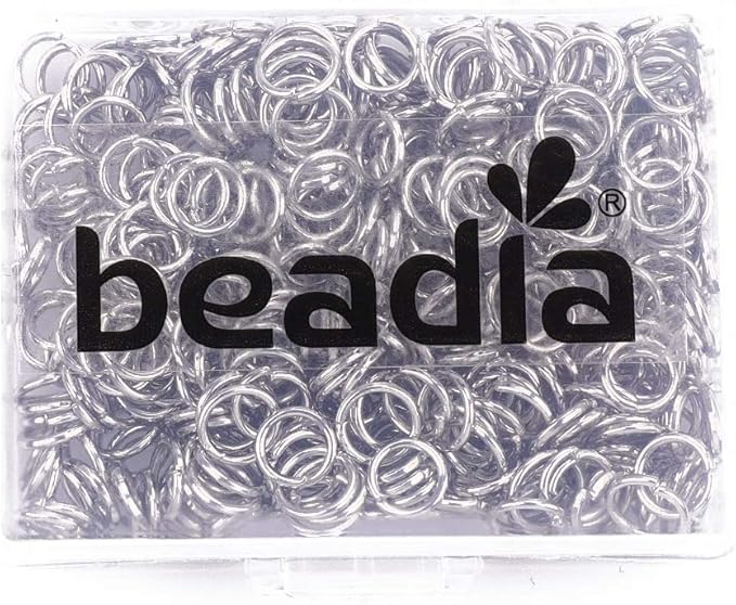 Open Jump Rings Platinum 0.8x6mm 500pcs for DIY Jewelry Making Supplies