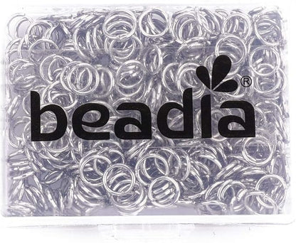 Open Jump Rings Platinum 0.8x6mm 500pcs for DIY Jewelry Making Supplies