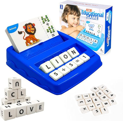 Flash Cards for Kids, 2 in 1 Education Matching Letter Games,Phonics Alphabet Spelling & Reading Toys, Learning Toy Birthday Gifts for Preschool Kindergarten Boys Girls Activities Ages 4-8