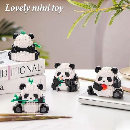 Creator 3 in 1 Animals, Mini Building Blocks Panda- 2 Pack, Party Favors- Micro Blocks Panda Toy for Kids 6+, Mini Blocks Building Sets for Adults, Birthday Gift for Boys and Girls(1626PCS)