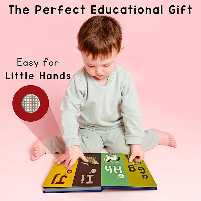 Learning Bugs Interactive Letter Song Book for 1 Year olds – 26 Alphabet Songs, Nursery Rhyme Tunes, ABC Recital for 2 Year olds, Sturdy Pages – Perfect Toy and Gift for Toddlers Ages 1-3