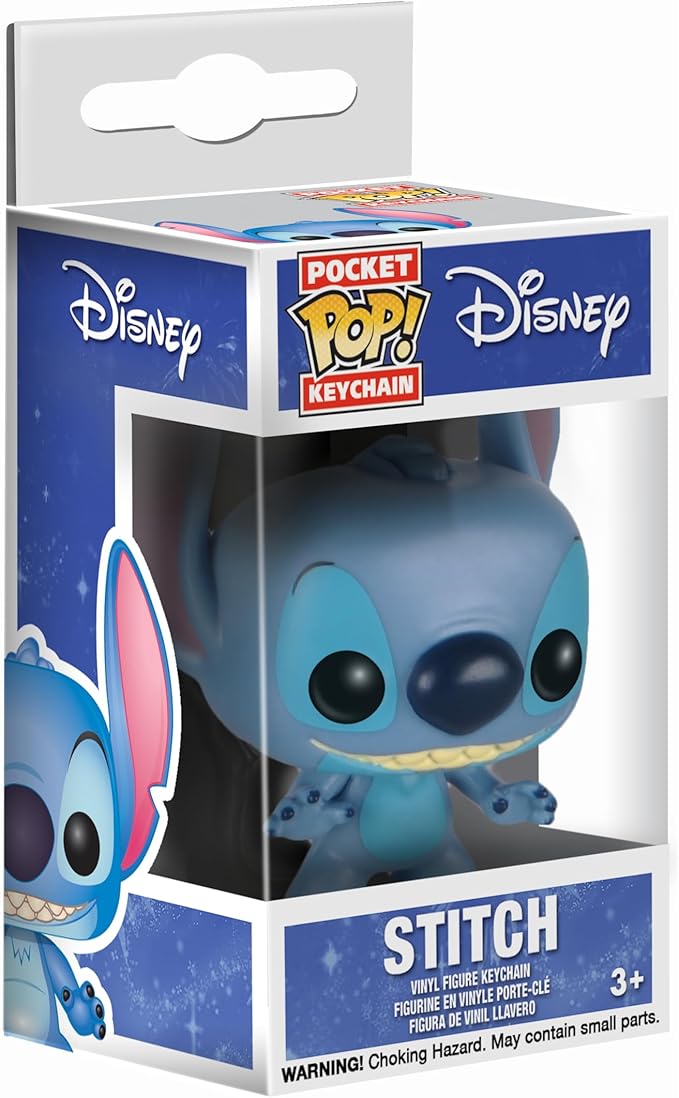 Funko Pocket POP! Keychain: Disney - Stitch - Lilo and Stitch Novelty Keyring - Collectible Mini Figure - Stocking Filler - Gift Idea - Official Merchandise - Movies Fans - Backpack Decor