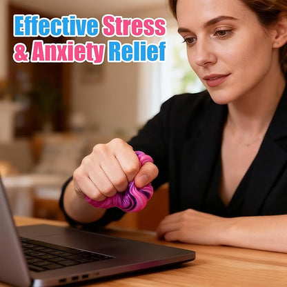 4 Pack Fidget Toys Squishy Stress Toys.Fidget Squeeze for Adults, Squishy Balls for AnxietyStress Relief & Easter Basket Stuffers Classroom Prizes
