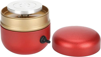 Mini Pottery Wheel, Mini DIY Pottery Kit, Electric Small Pottery Wheel with Tray Children DIY Manual Tool for Beginners Kids Art Craft Work Gift Home DIY