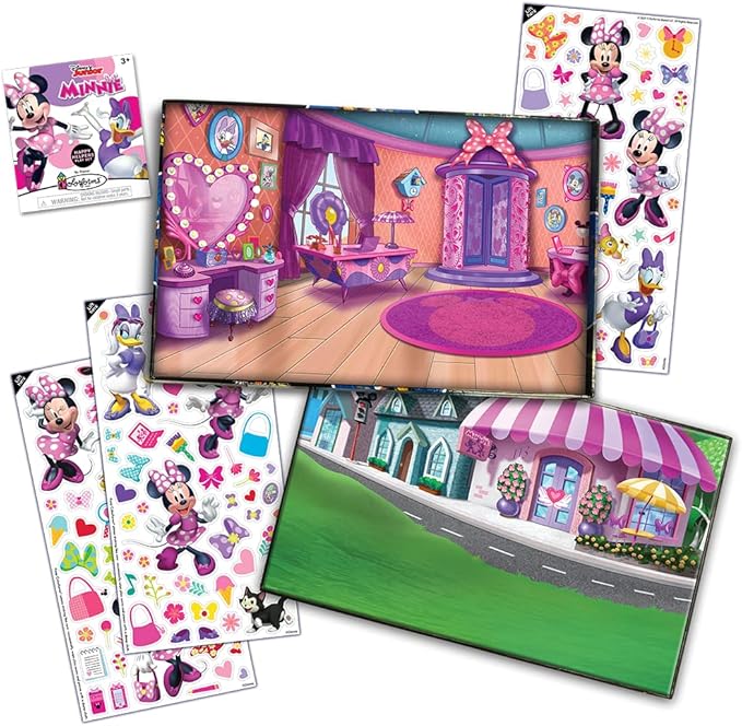 Colorforms — Disney Minnie Mouse Box Set — Pieces Stick Like Magic! — Fun Storytelling Play — Ages 3+