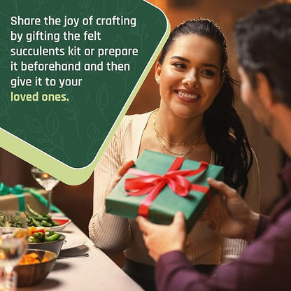 Craft Crush — Mini Plants Terrariums Easy Fun Arts and Craft Kit — Make 3 Charming Faux Terrariums! — For Ages 13 and Up