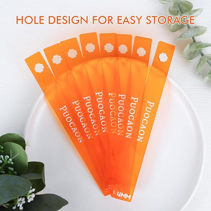 Puocaon Polymer Clay Depth Guides - 8 Pcs Thickness Depth Guide for Polymer Clay Jewelry, Polymer Clay Rolling Tools for Earrings, Roller Depth Guides, Acrylic Polymer Clay Tools for Jewellery