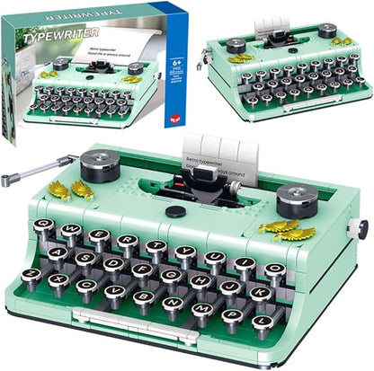ENHANA Ideas Retro Typewriter Building Blocks Toys Model,STEM Building Idea Set,Best Nostalgic Gift for 6+ Year Old Kids or Adults,820PCS