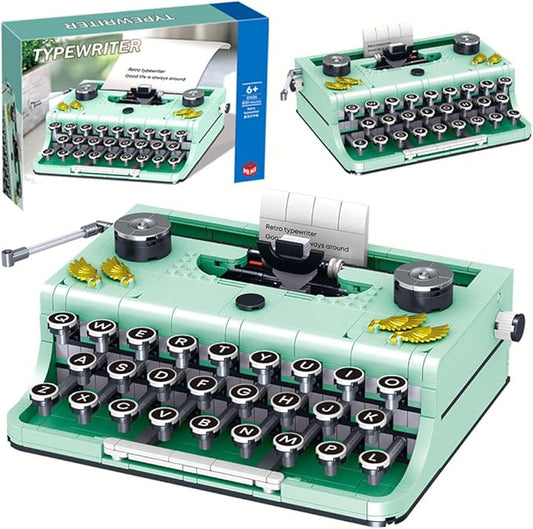 ENHANA Ideas Retro Typewriter Building Blocks Toys Model,STEM Building Idea Set,Best Nostalgic Gift for 6+ Year Old Kids or Adults,820PCS