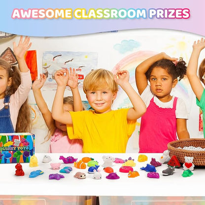 30 Pack Mochi Squishy Toys, Party Favors for Kids 4-8-12,Birthday Gifts Treasure Box Classroom Prizes Goodie Bag Stuffers, Mini Squishy Fidget Toys, Carnival Prizes in Bulk