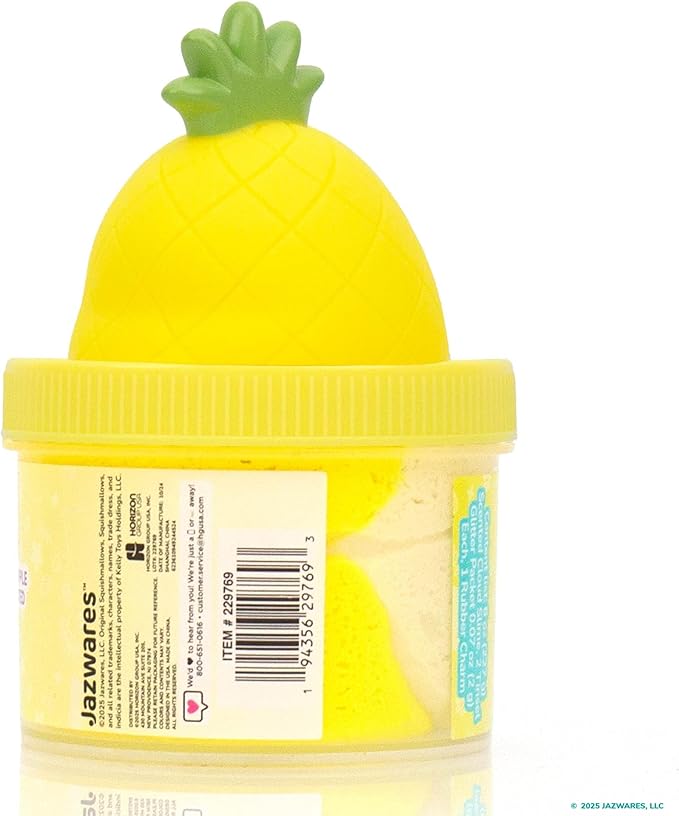 Original Squishmallows Maui Premium Cloud Slime - Limited Release, Pineapple Scent, 8 oz. Jar