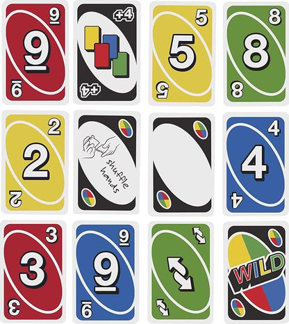 Mattel Games UNO Card Game for Family Night with Cards Specially Designed for Left-Handed Players in Collectible Tin Box