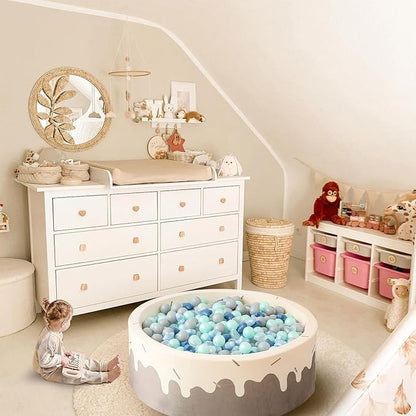 GOGOSO Ball Pit Balls,Plastics Balls for Ball Pit, Stars Hearts Shape for PastelBall for Toddlers Kids