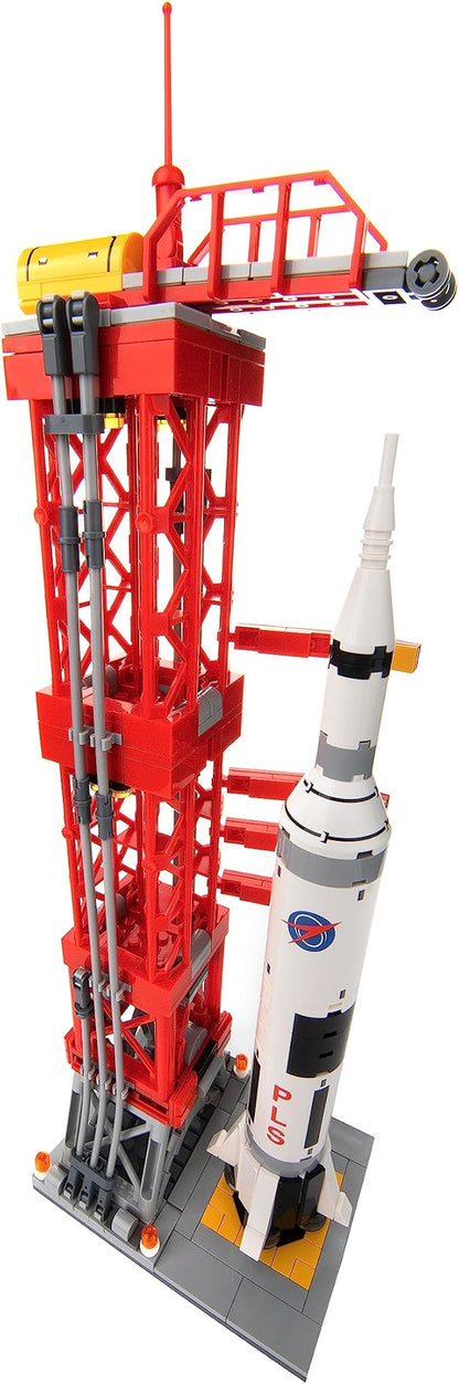 Rocket Launch Building Block Set (457 Pieces) Space Series Building Blocks for Kids and Adults