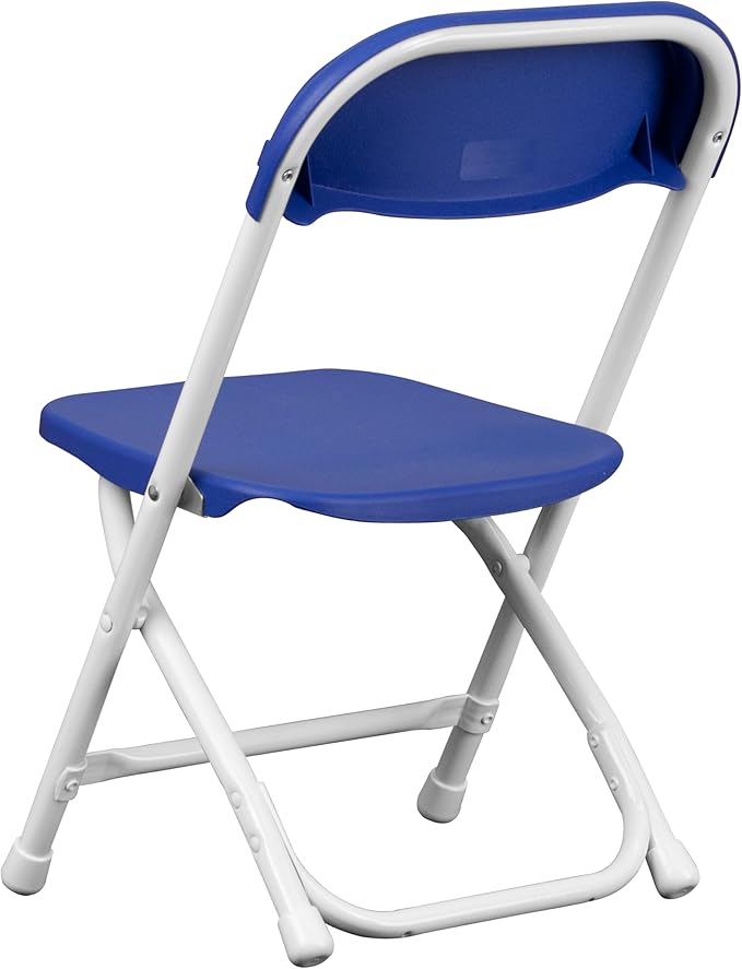 Flash Furniture 2 Pack Kids Blue Plastic Folding Chair
