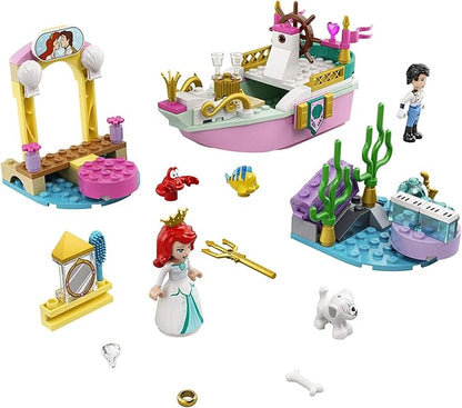 LEGO Disney Ariel’s Celebration Boat 43191; Creative Building Kit That Makes a Fun Gift for Kids, New 2021 (114 Pieces)